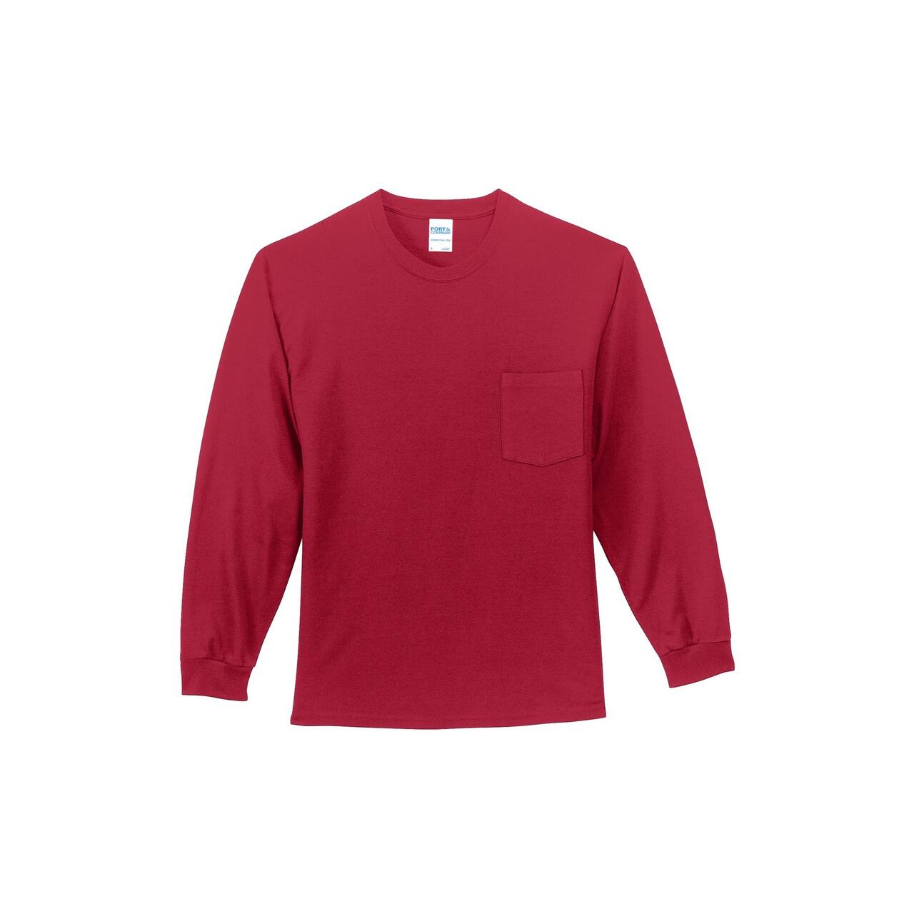 Port & Company® Long Sleeve Essential Pocket T-Shirt